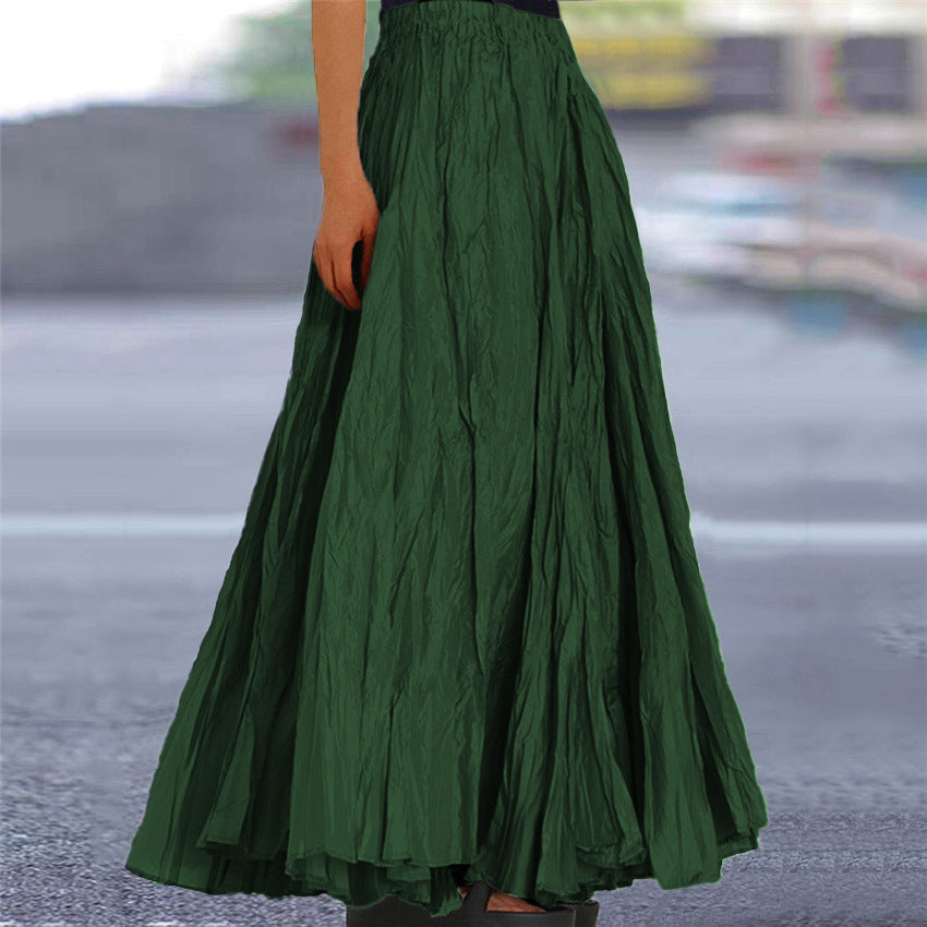 A-line maxi skirt, colour variation