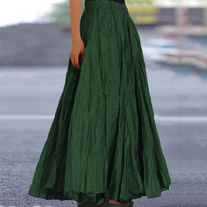A-line maxi skirt, colour variation