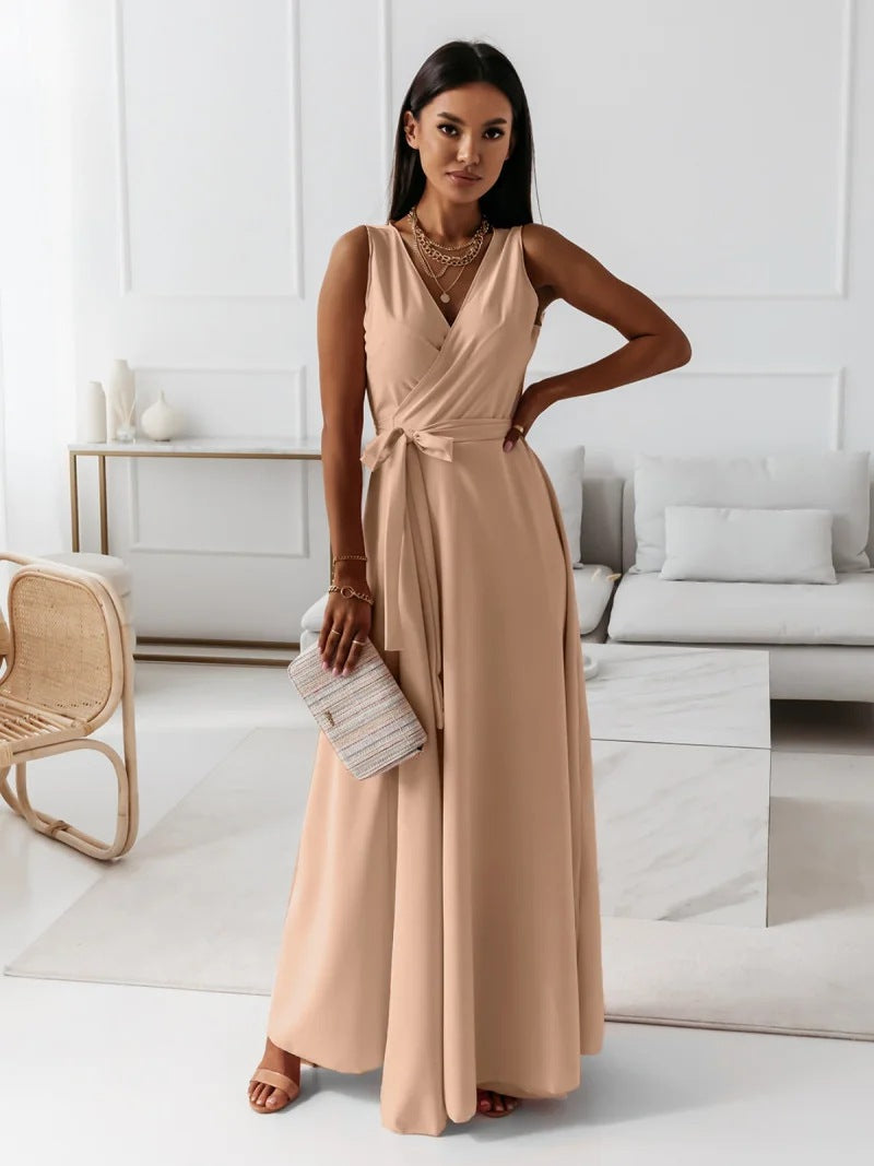 Margaret | Wrap Wedding Guest Maxi Dress
