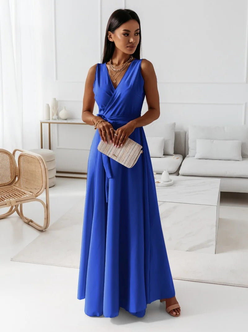 Margaret | Wrap Wedding Guest Maxi Dress