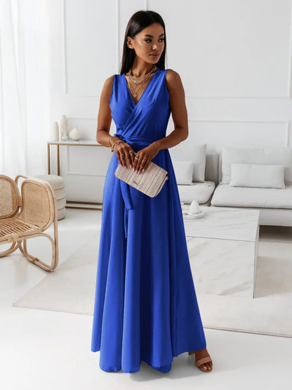 Margaret | Wrap Wedding Guest Maxi Dress