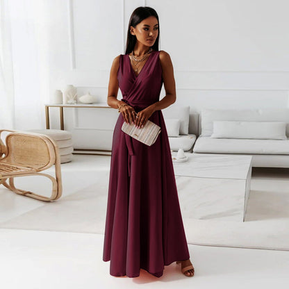 Margaret | Wrap Wedding Guest Maxi Dress