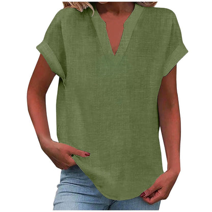 Rachel | Relaxed Notch Neck Blouse
