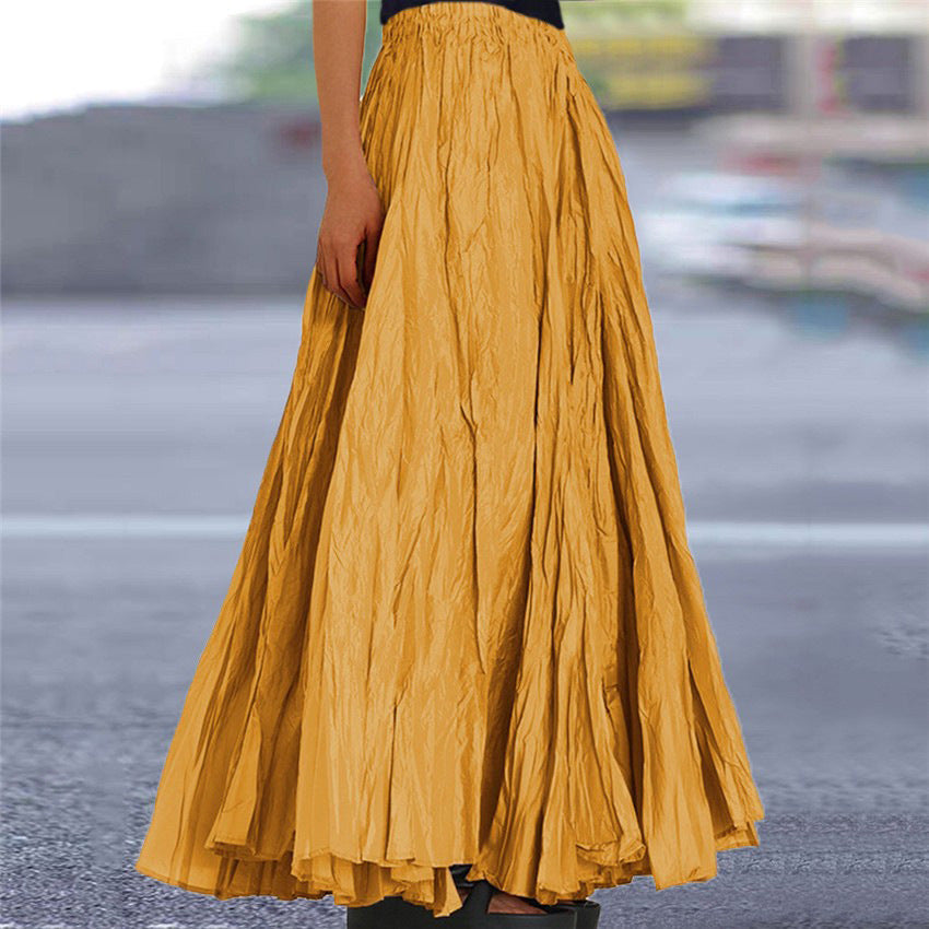 A-line maxi skirt, colour variation