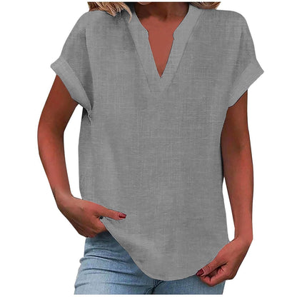 Rachel | Relaxed Notch Neck Blouse