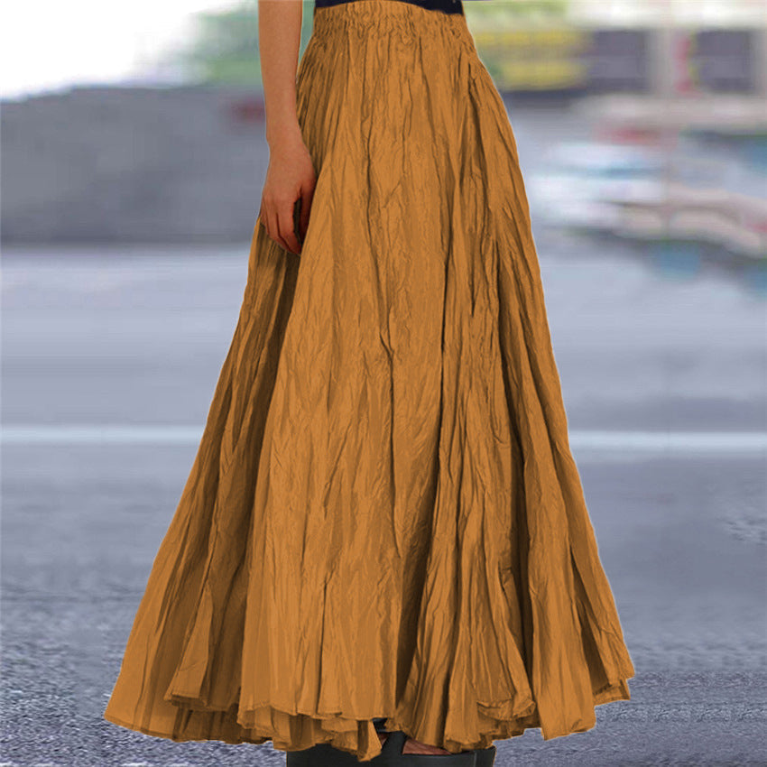 A-line maxi skirt, colour variation