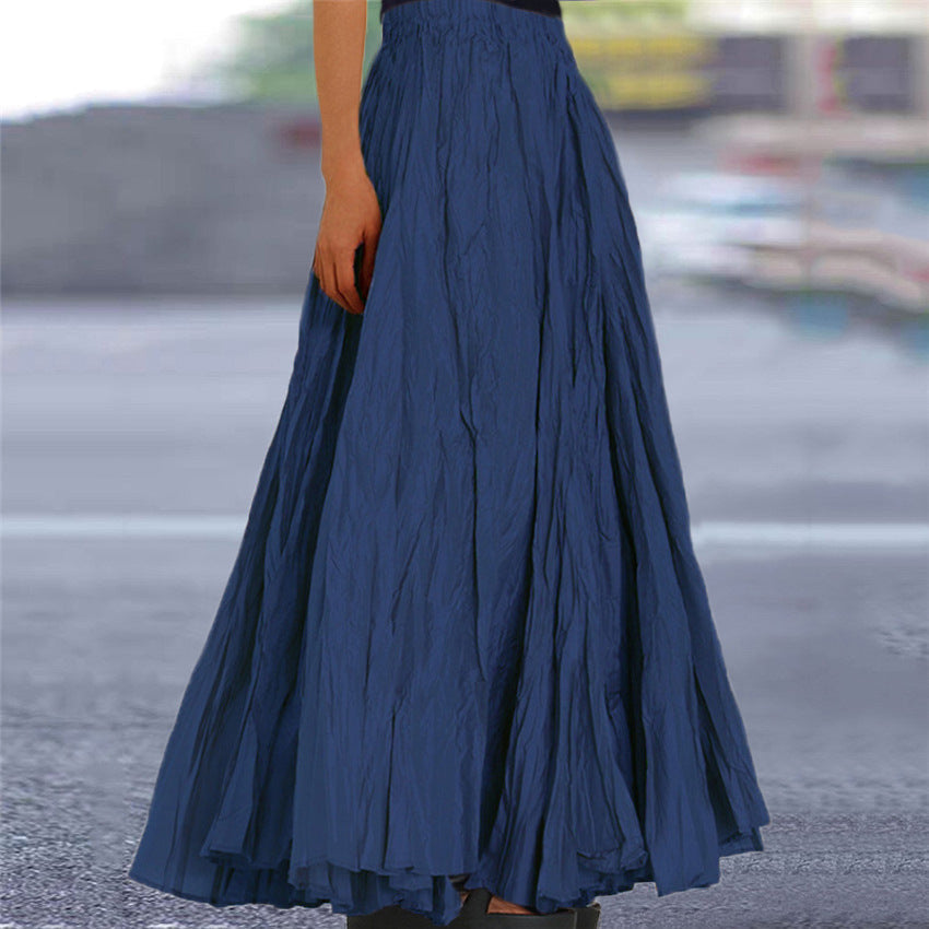 A-line maxi skirt, colour variation