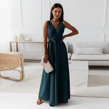 Margaret | Wrap Wedding Guest Maxi Dress