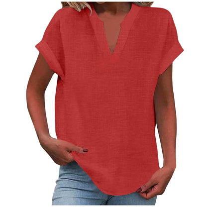 Rachel | Relaxed Notch Neck Blouse