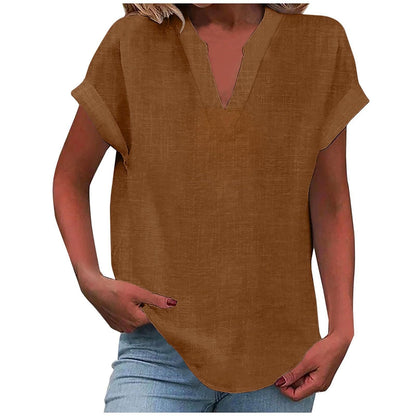 Rachel | Relaxed Notch Neck Blouse