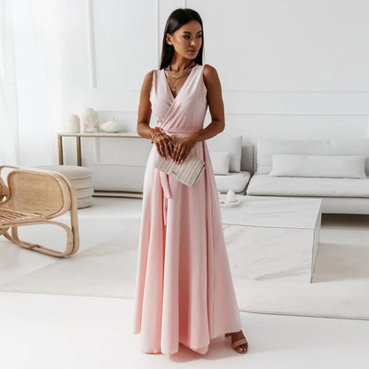 Margaret | Wrap Wedding Guest Maxi Dress