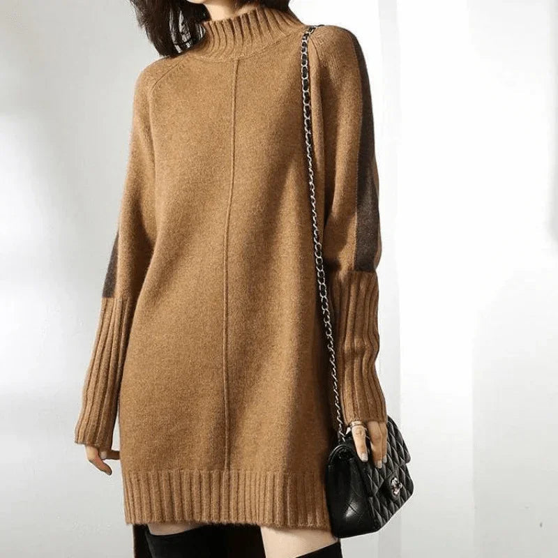 Sorenza oversized mock-neck sweater dress