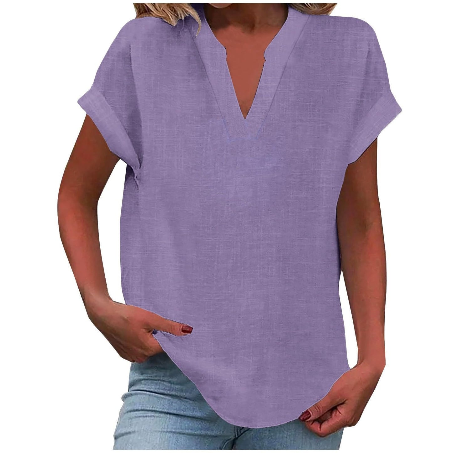 Rachel | Relaxed Notch Neck Blouse