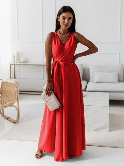 Margaret | Wrap Wedding Guest Maxi Dress