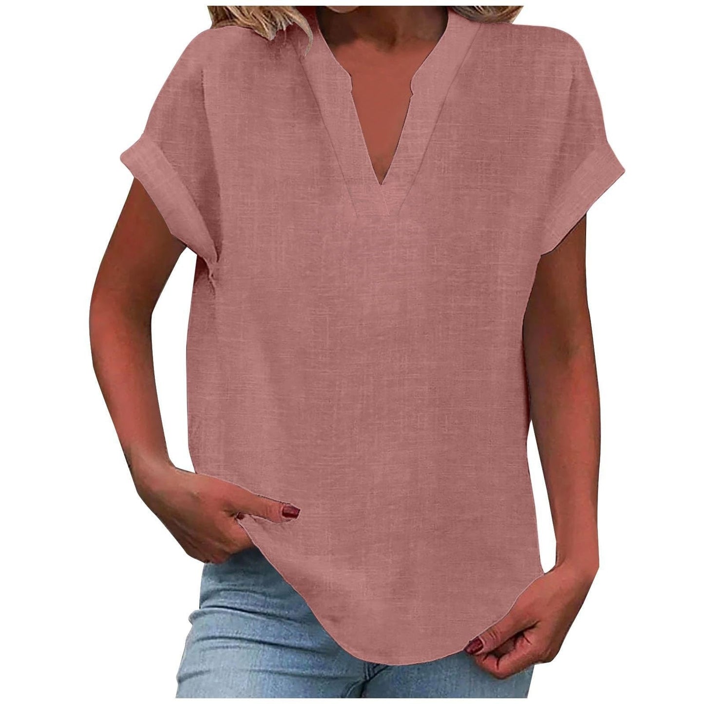 Rachel | Relaxed Notch Neck Blouse