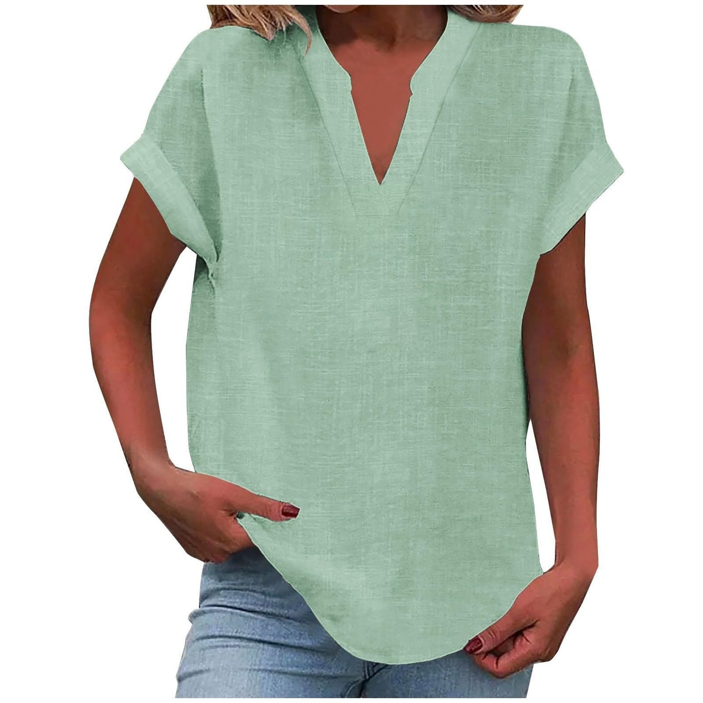 Rachel | Relaxed Notch Neck Blouse