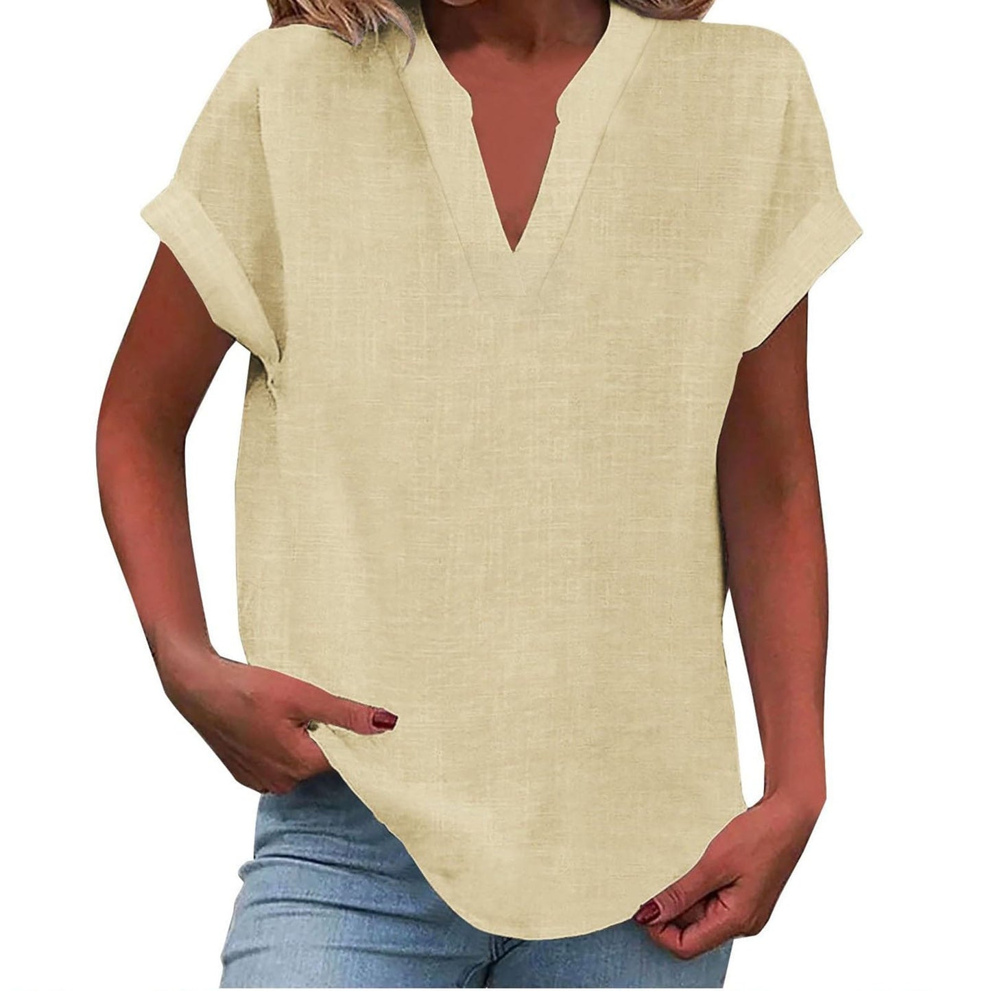 Rachel | Relaxed Notch Neck Blouse