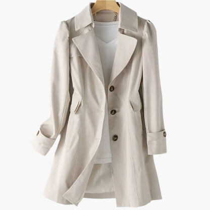 Classic trench coat, back view