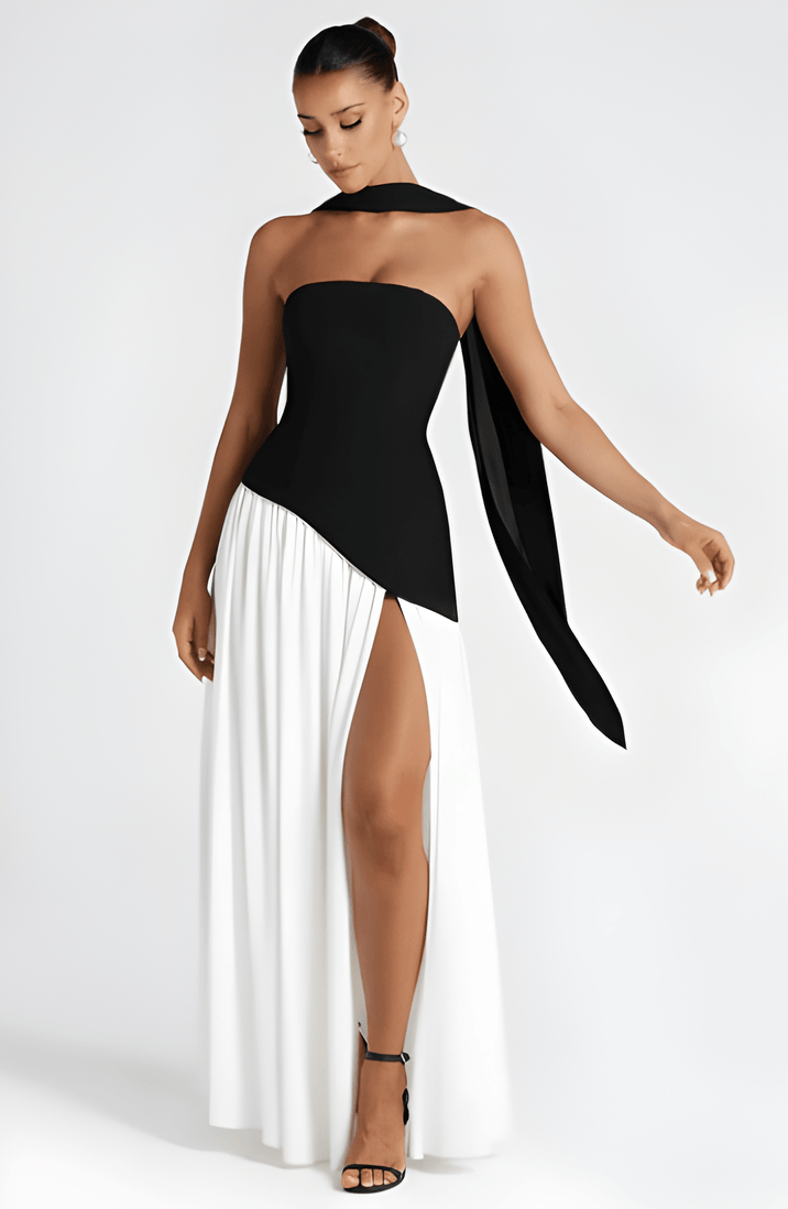 Avelorae | Strapless Slit Maxi Occasion Dress