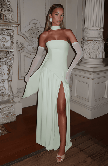 Avelorae | Strapless Slit Maxi Occasion Dress