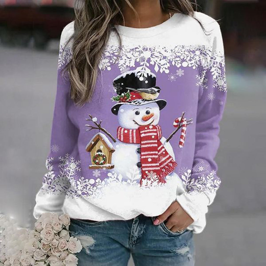 Ebba snowman Christmas sweater, view 5