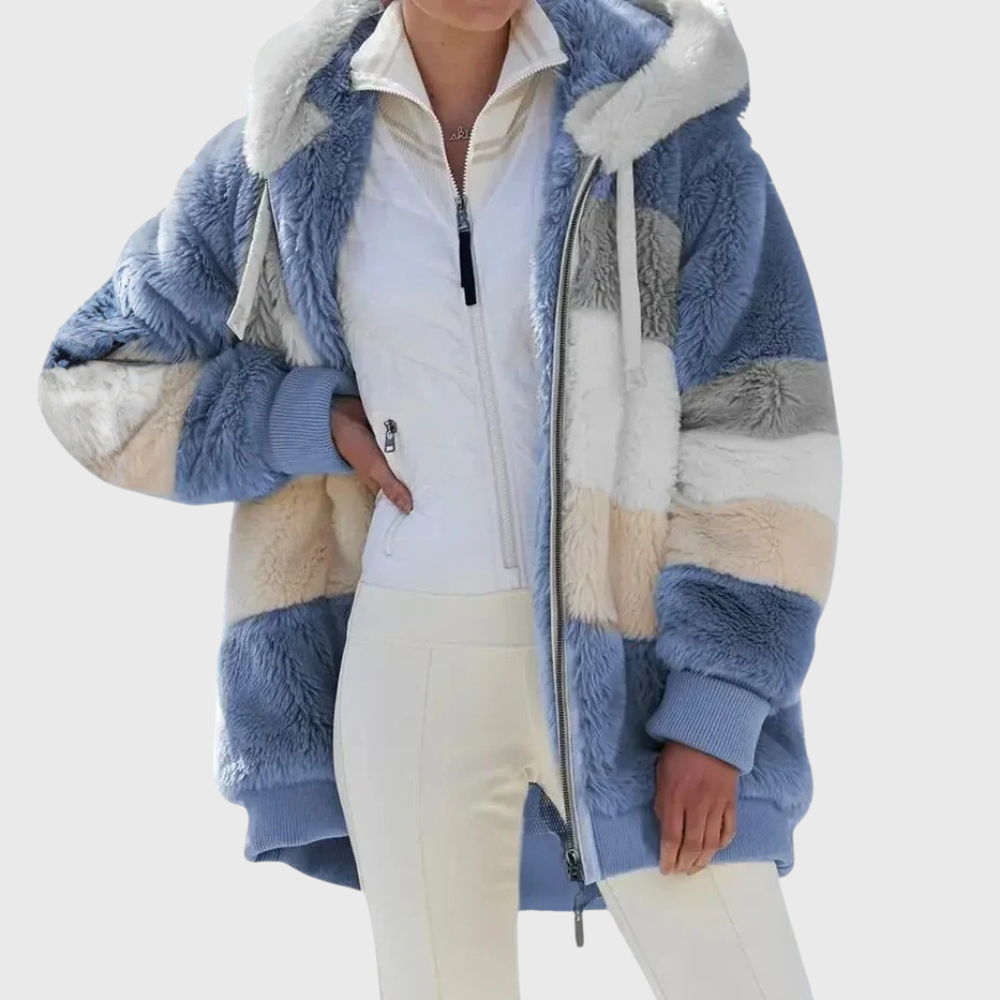 Faelith hooded fleece winter jacket for women