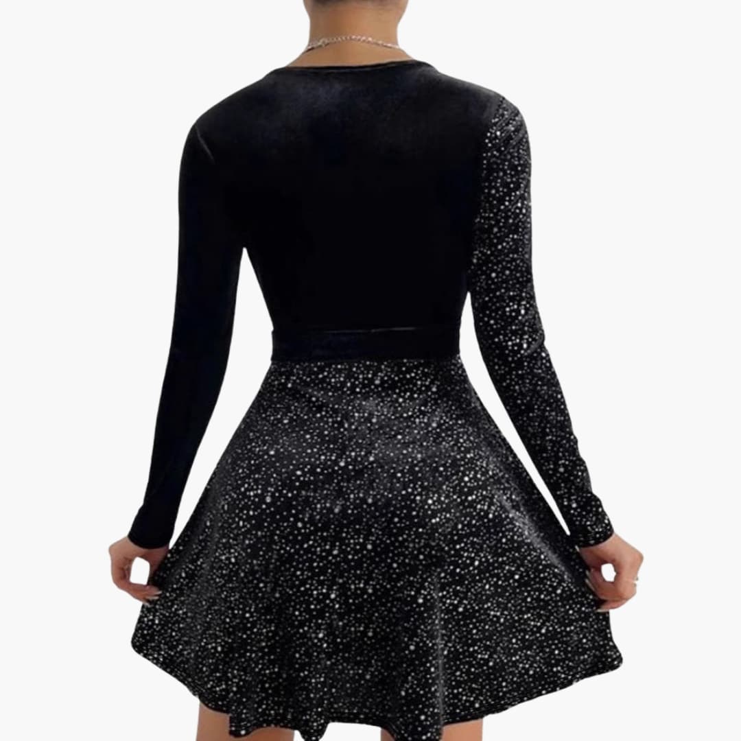 Vivara | V-Neck Cross-Front Cocktail Dress