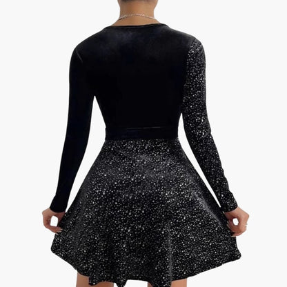 Vivara | V-Neck Cross-Front Cocktail Dress
