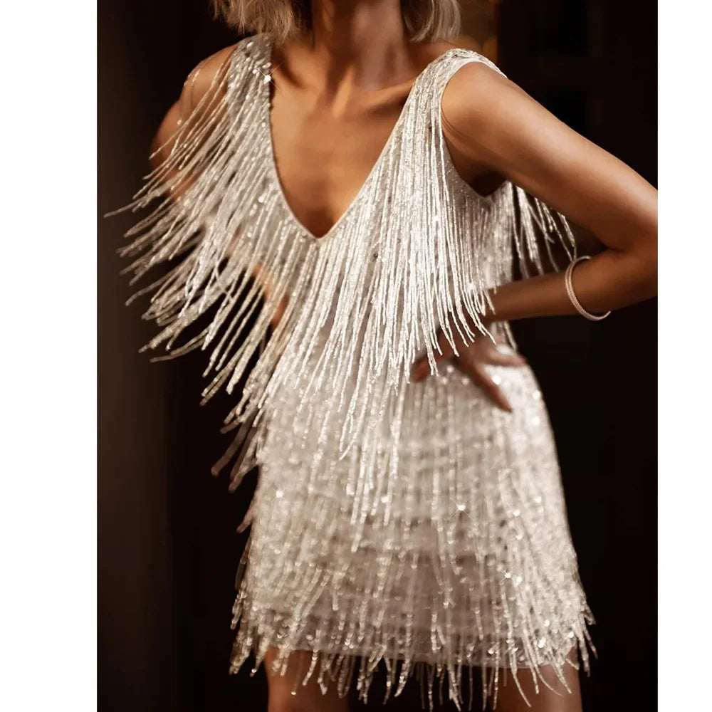 Kimora | Fringe Cocktail Mini Dress