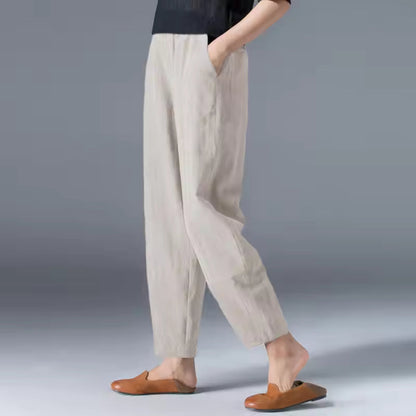 Bethany | Relaxed Flowy Tapered Ankle Pants