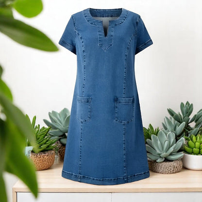 Erin | Soft Denim Mini Dress