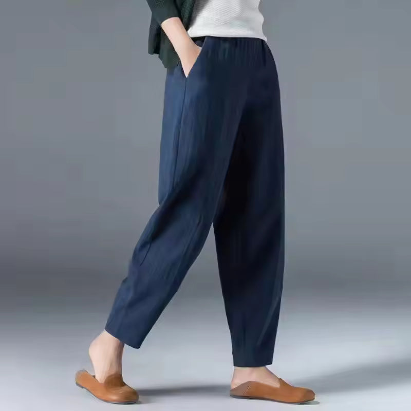 Bethany | Relaxed Flowy Tapered Ankle Pants