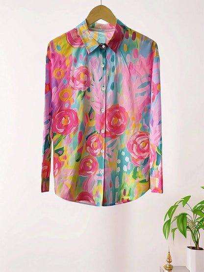 Samantha | Flowy Printed Casual Blouse