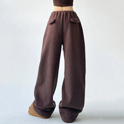 Fennora | Wide-Leg Fleece Pants