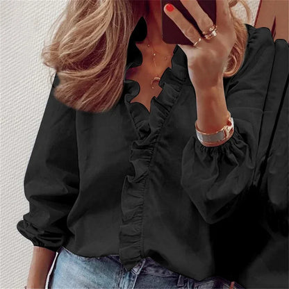 Monica | Feminine Ruffle Blouse