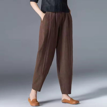 Bethany | Relaxed Flowy Tapered Ankle Pants