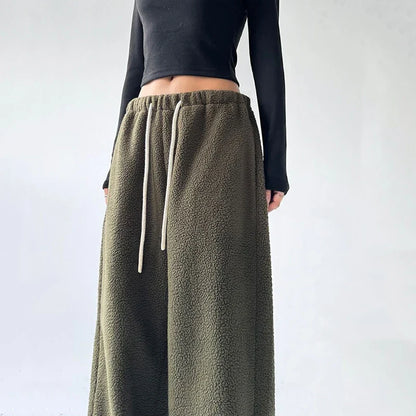 Fennora | Wide-Leg Fleece Pants