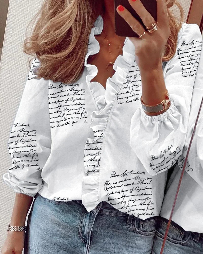 Monica | Feminine Ruffle Blouse