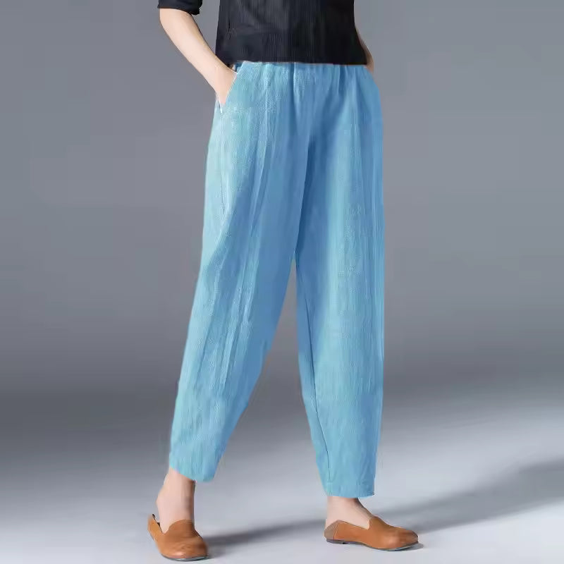 Bethany | Relaxed Flowy Tapered Ankle Pants