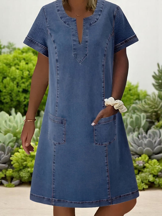 Erin | Soft Denim Mini Dress
