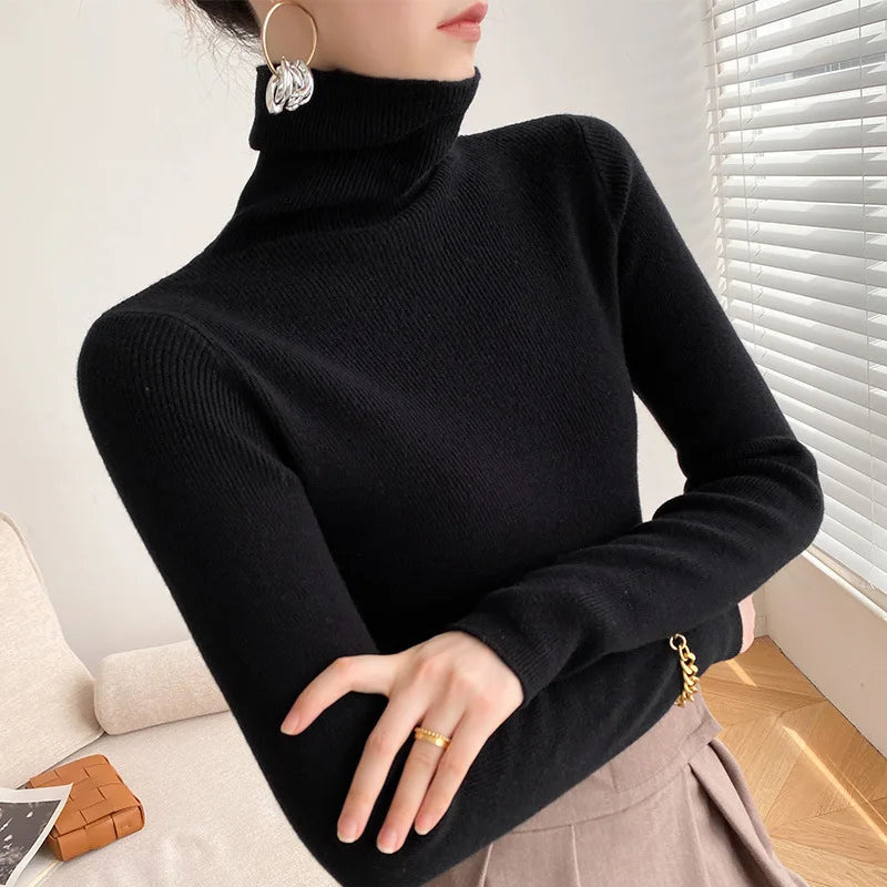 Blandine women's slim turtleneck sweater