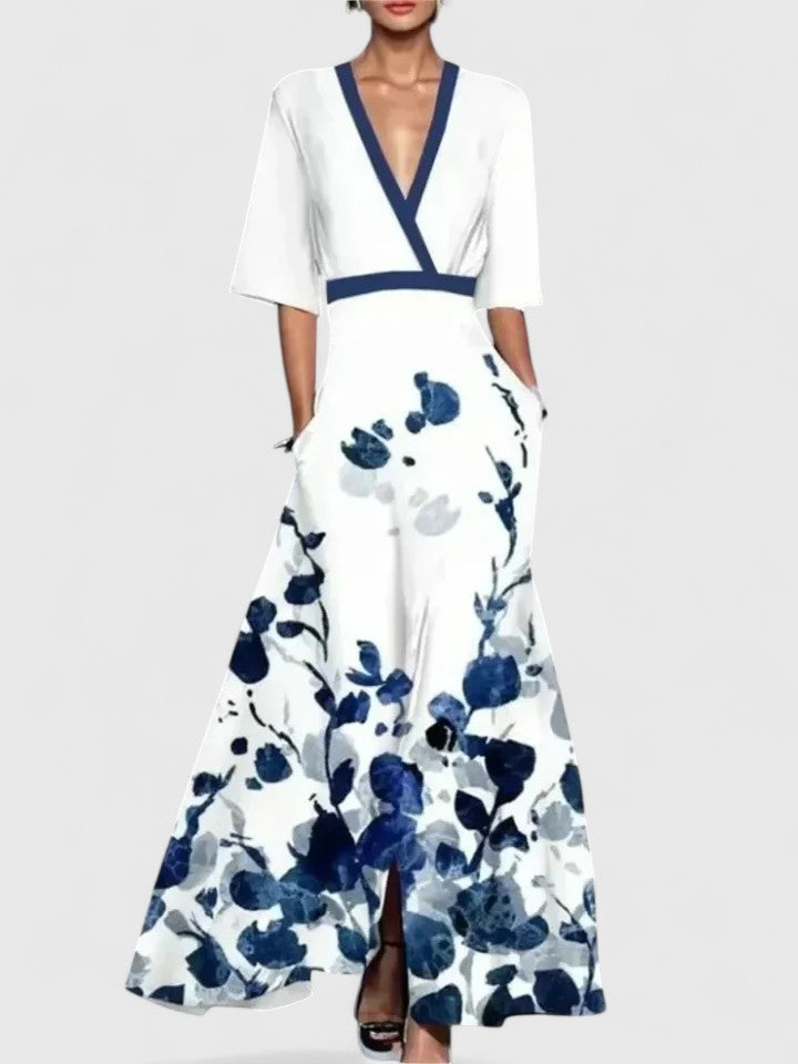 Viviette | Short Sleeve Maxi Dress
