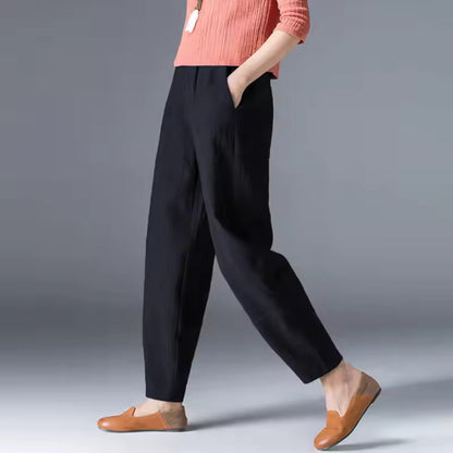 Bethany | Relaxed Flowy Tapered Ankle Pants