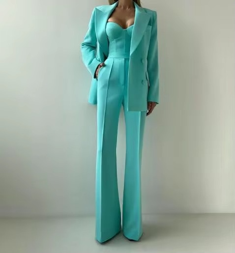 Imogen | Three-Piece Corset and Flare Pants Set