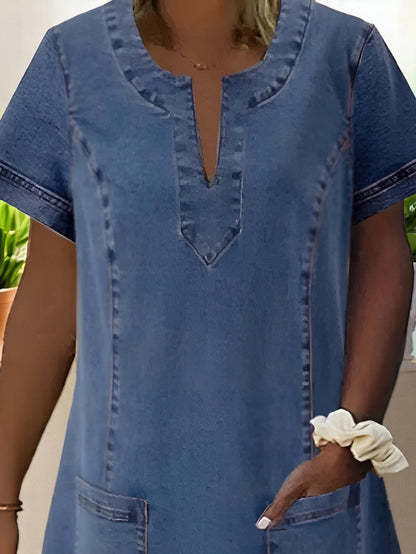 Erin | Soft Denim Mini Dress