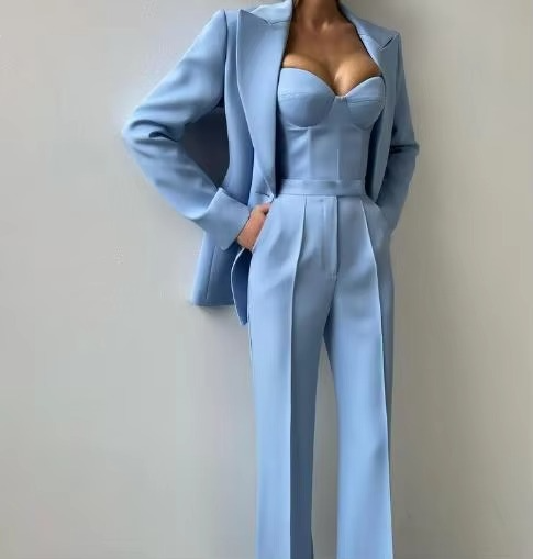 Imogen | Three-Piece Corset and Flare Pants Set