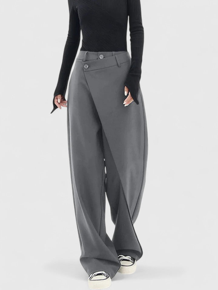 Women's tailored trousers in coffee colourway