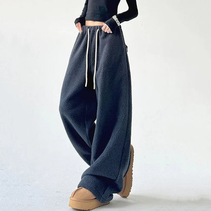Fennora | Wide-Leg Fleece Pants