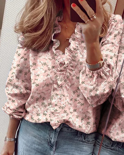 Monica | Feminine Ruffle Blouse
