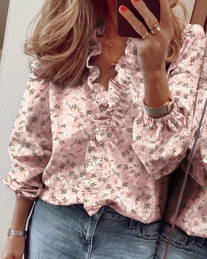 Monica | Feminine Ruffle Blouse